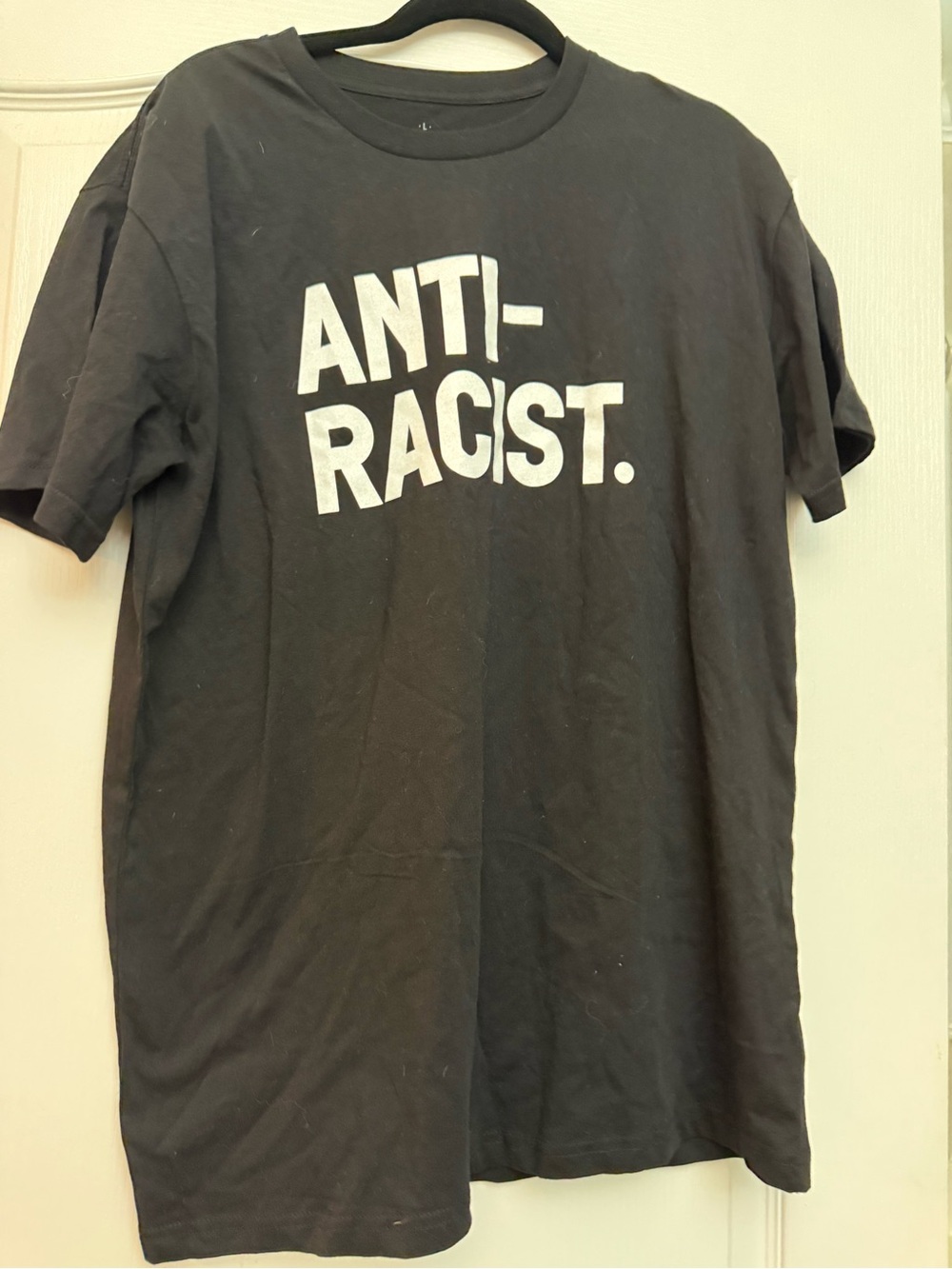 Black "ANTI-RACIST." Graphic Tee - Men